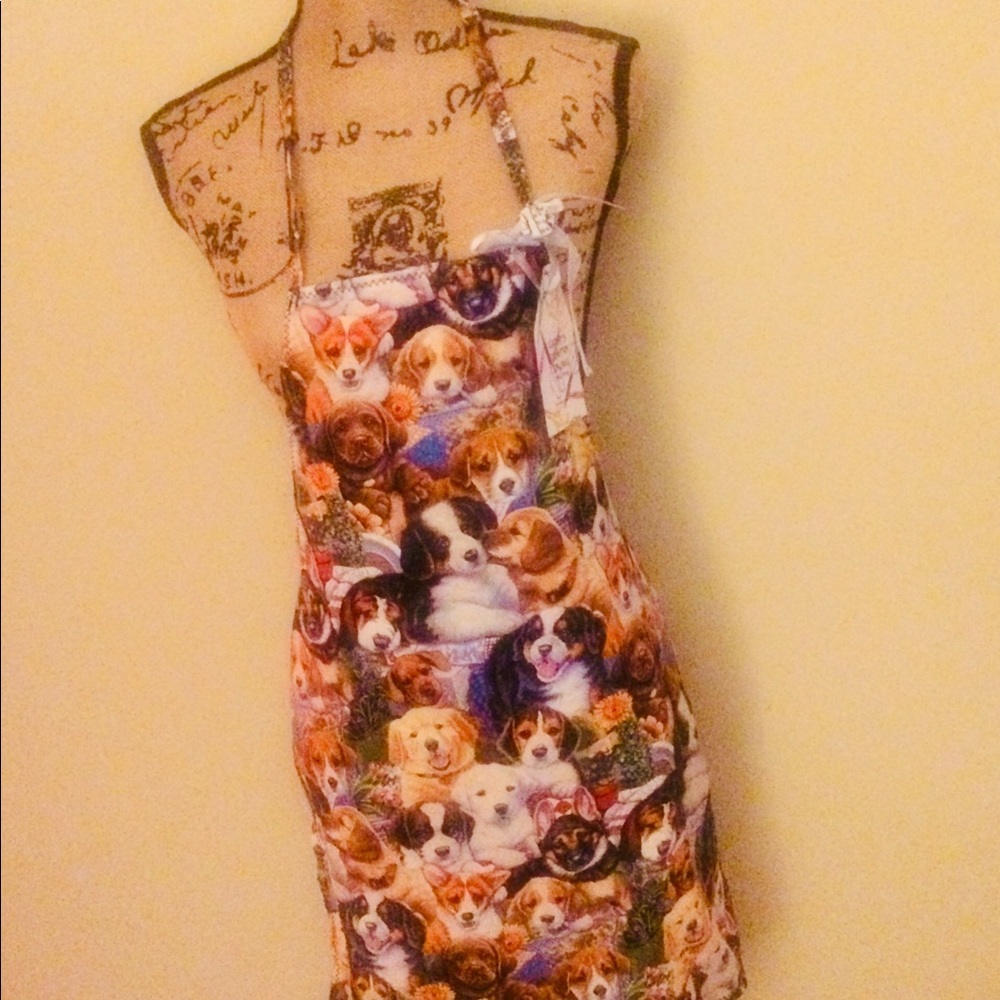 Apron with Dog print